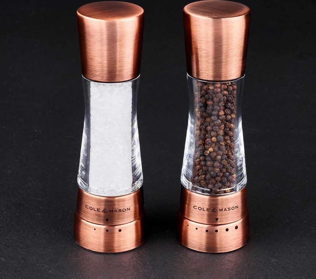 Cole & Mason - Derwent Acrylic & Copper Salt & Pepper Mill Gift Set - H59418GU