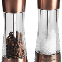 Cole & Mason - Derwent Acrylic & Copper Salt & Pepper Mill Gift Set - H59418GU
