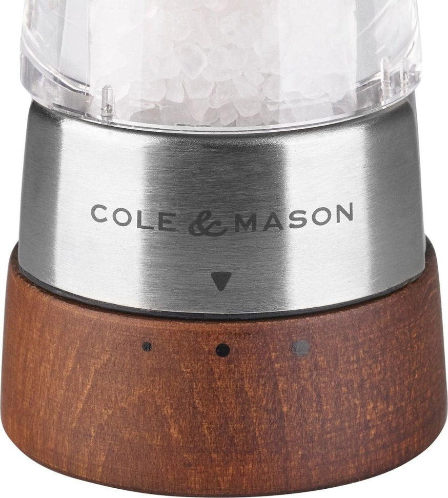 Cole & Mason - Derwent Acrylic & Forest Wood Salt Mill - H594292GU