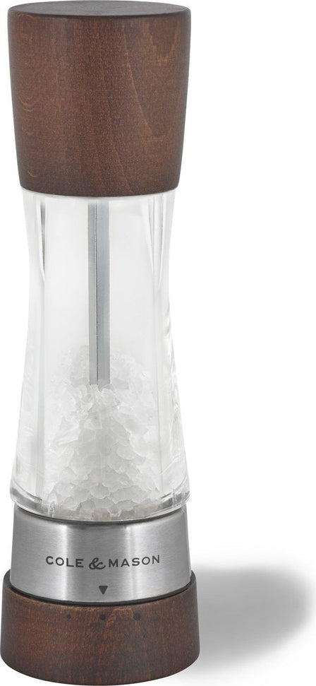 Cole & Mason - Derwent Acrylic & Forest Wood Salt Mill - H594292GU