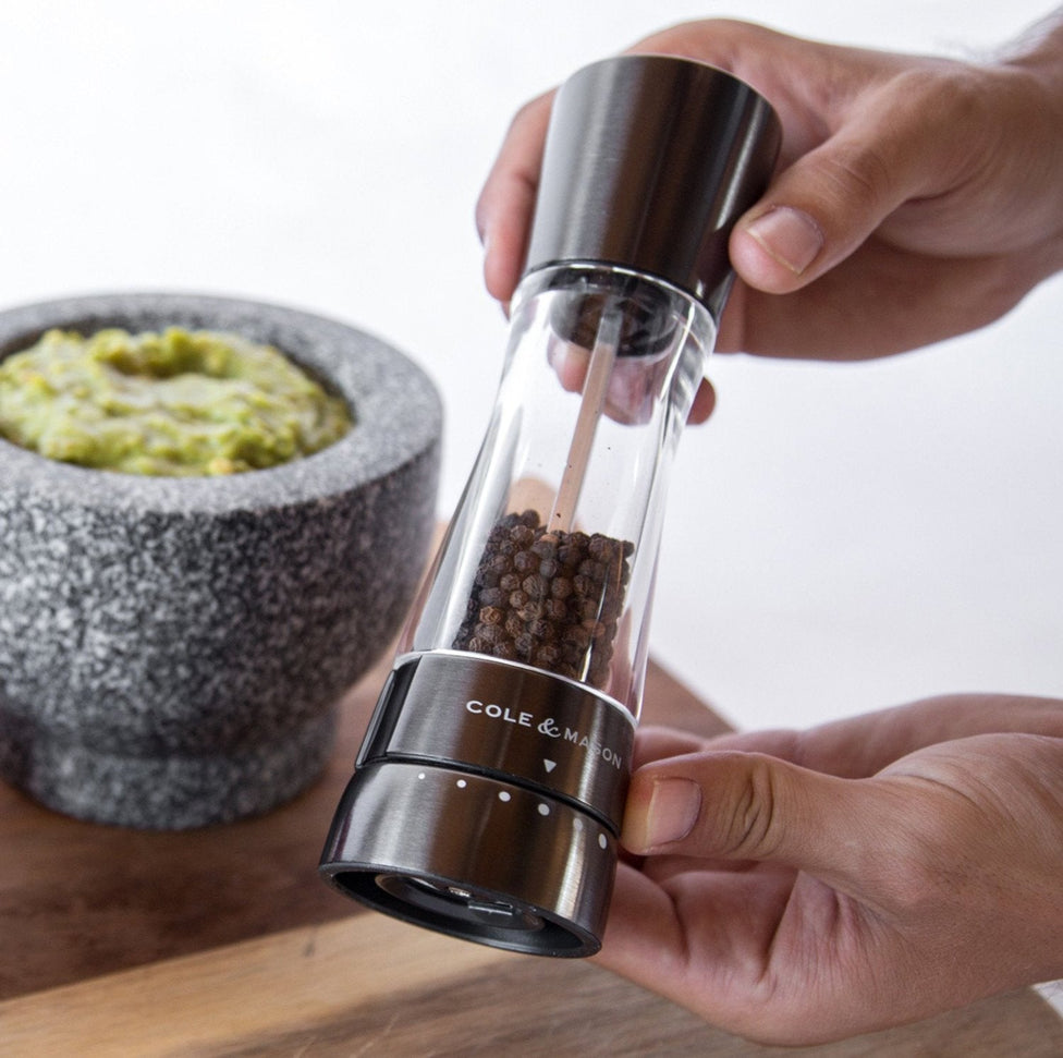 Cole & Mason - Derwent Acrylic & Gun Metal Pepper Mill - H59421GU