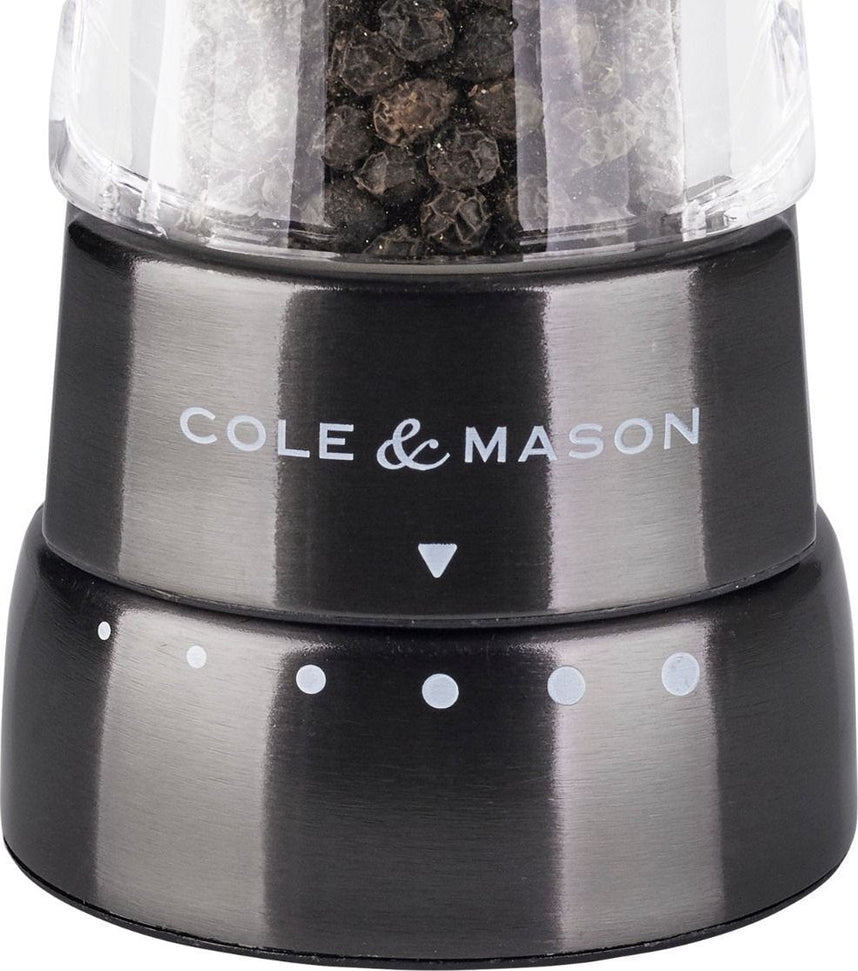 Cole & Mason - Derwent Acrylic & Gun Metal Pepper Mill - H59421GU