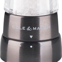 Cole & Mason - Derwent Acrylic & Gun Metal Salt Mill - H59422GU