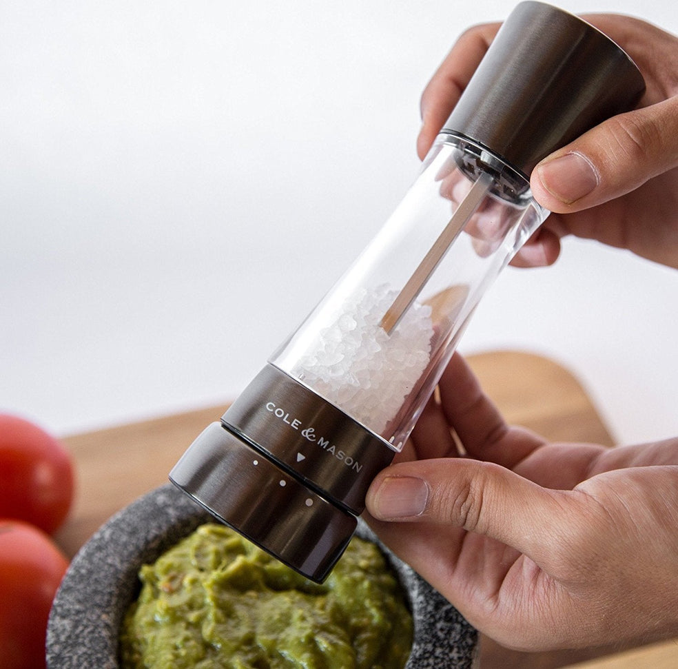 Cole & Mason - Derwent Acrylic & Gun Metal Salt Mill - H59422GU