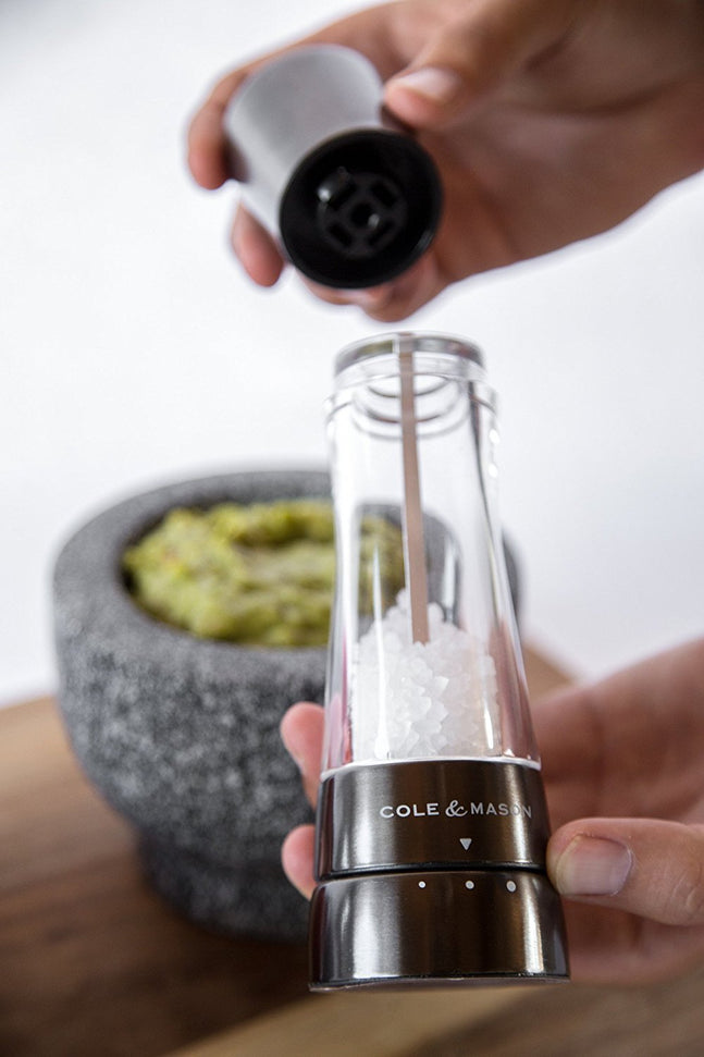 Cole & Mason - Derwent Acrylic & Gun Metal Salt Mill - H59422GU