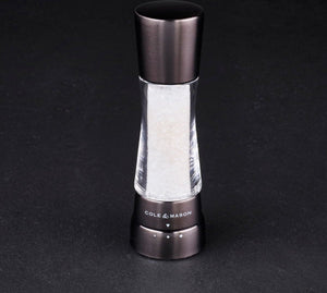 Cole & Mason - Derwent Acrylic & Gun Metal Salt Mill - H59422GU