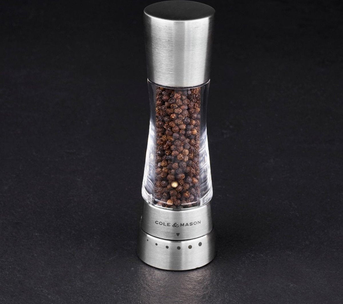Cole & Mason - Derwent Acrylic & Stainless Steel Pepper Mill - H59401G