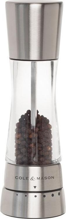 Cole & Mason - Derwent Acrylic & Stainless Steel Pepper Mill - H59401G
