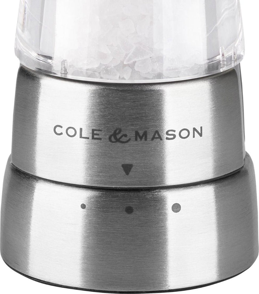 Cole & Mason - Derwent Acrylic & Stainless Steel Salt Mill - H59402G