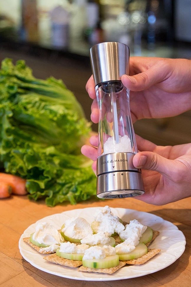 Cole & Mason - Derwent Acrylic & Stainless Steel Salt Mill - H59402G