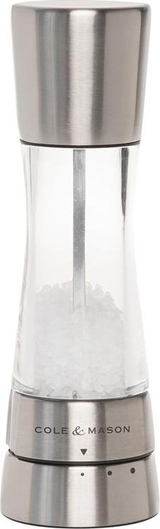 Cole & Mason - Derwent Acrylic & Stainless Steel Salt Mill - H59402G