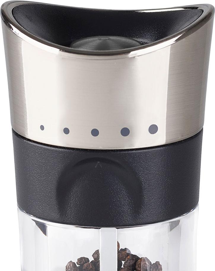 Cole & Mason - Horsham Chrome Precision Acrylic Salt & Pepper Mill Set - H321845U