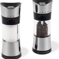 Cole & Mason - Horsham Chrome Precision Acrylic Salt & Pepper Mill Set - H321845U