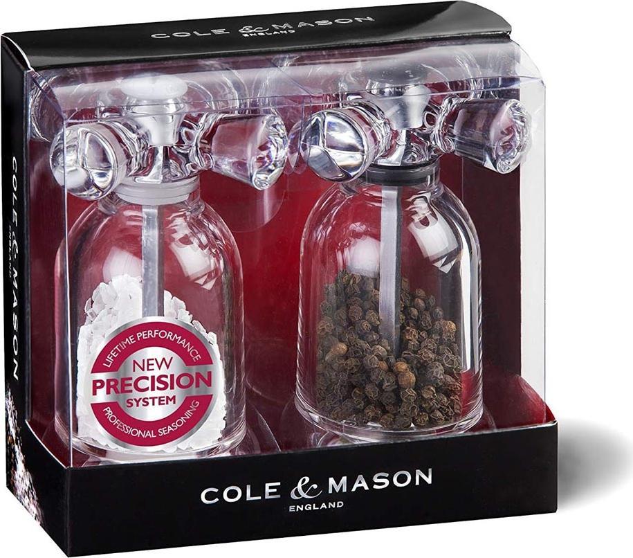 Cole & Mason - Tap Precision Acrylic Salt & Pepper Mill Set - H63018P