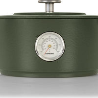 Combekk - Green 4L Rails Edition Cast Iron Dutch Oven With Thermometer - 75100124GR - DISCONTINUED