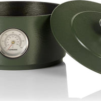 Combekk - Green 4L Rails Edition Cast Iron Dutch Oven With Thermometer - 75100124GR - DISCONTINUED