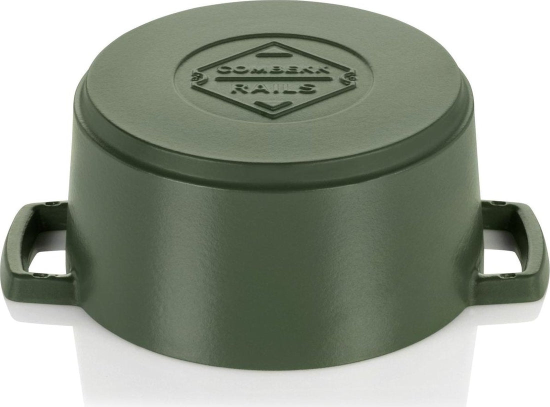 Combekk - Green 4L Rails Edition Cast Iron Dutch Oven With Thermometer - 75100124GR - DISCONTINUED
