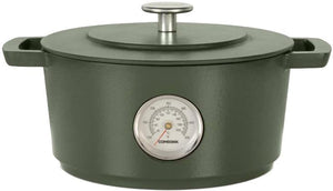 Combekk - Green 4L Rails Edition Cast Iron Dutch Oven With Thermometer - 75100124GR