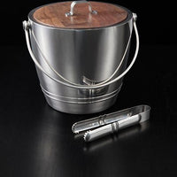 Crafthouse - Round Stainless Steel Ice Bucket With Tongs - CRFTH.RDICE.SET