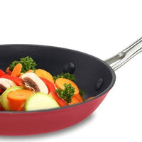 Cuisinart - 10" Red Skillet - CIL22-26RC