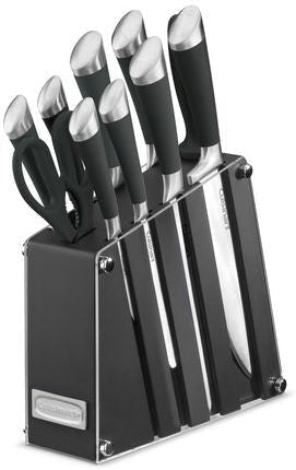 Cuisinart - 11 PC Acrylic Knife Block Set Black - C77SS-11BKC