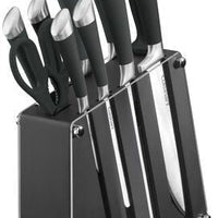 Cuisinart - 11 PC Acrylic Knife Block Set Black - C77SS-11BKC