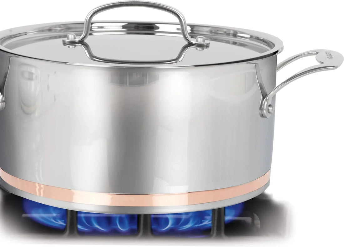 Cuisinart - 11 PC Stainless Steel Copper Band Cookware Set - 89FB-11FBC