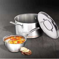 Cuisinart - 11 PC Stainless Steel Copper Band Cookware Set - 89FB-11FBC