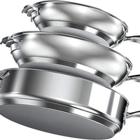 Cuisinart - 11 PC Stainless Steel Nesting Cookware Set - N91-11C