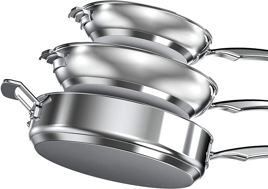 Cuisinart - 11 PC Stainless Steel Nesting Cookware Set - N91-11C - DISCONTINUED