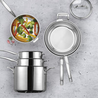 Cuisinart - 11 PC Stainless Steel Nesting Cookware Set - N91-11C - DISCONTINUED