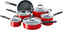 Cuisinart - 11 PC Advantage Red Non-Stick Aluminum Cookware Set - 55-11RC