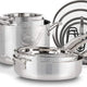 Cuisinart - 11 PC Stainless Steel Nesting Cookware Set - N91-11C