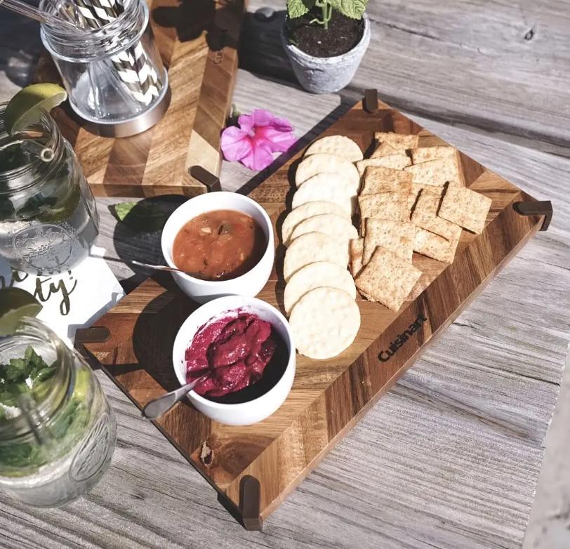 Cuisinart - 12" x 7" Acacia Wood Cutting Board - CBAW-127C