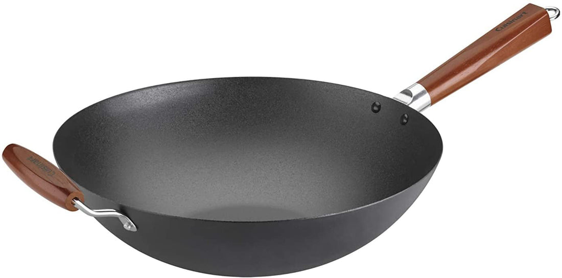 Cuisinart - 14" Pre-Seasoned Steel Wok With Helper Handle - CSW26-36HC