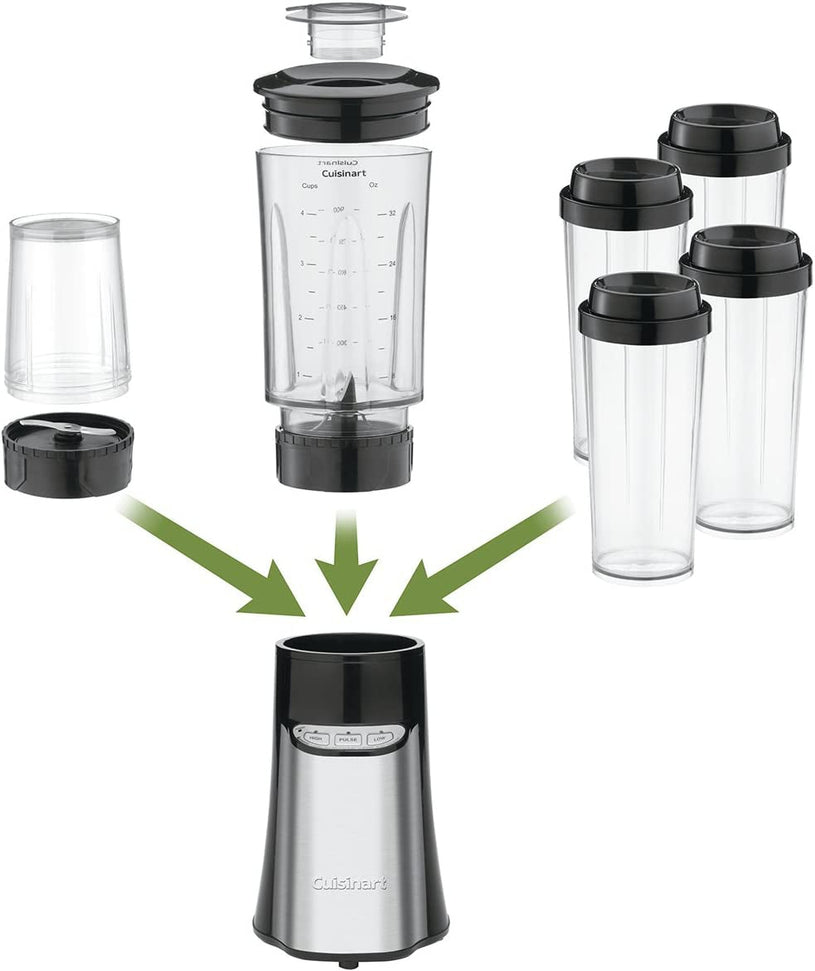 Cuisinart - 15 PC Compact Portable Blending/Chopping System - CPB-300C