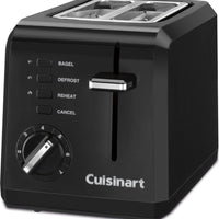 Cuisinart - 2-Slice Black Compact Toaster - CPT-122BKC