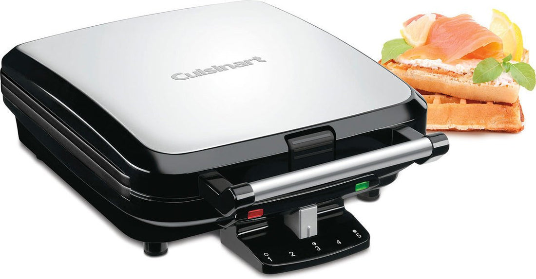 Cuisinart - 4-Slice Belgian Waffle Maker - WAF-150EC