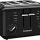 Cuisinart - 4-Slice Black Compact Toaster - CPT-142BKC