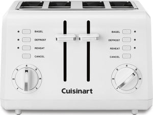 Cuisinart - 4-Slice White Compact Toaster - CPT-142C