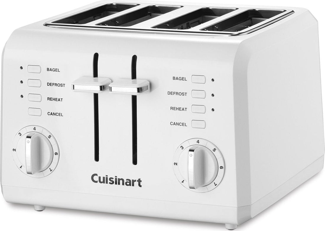 Cuisinart - 4-Slice White Compact Toaster - CPT-142C - DISCONTINUED