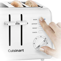 Cuisinart - 4-Slice White Compact Toaster - CPT-142C - DISCONTINUED
