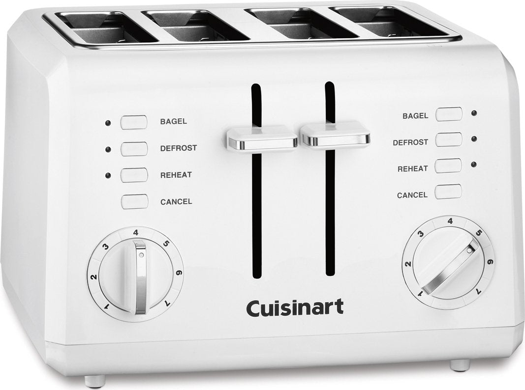 Cuisinart - 4-Slice White Compact Toaster - CPT-142C - DISCONTINUED