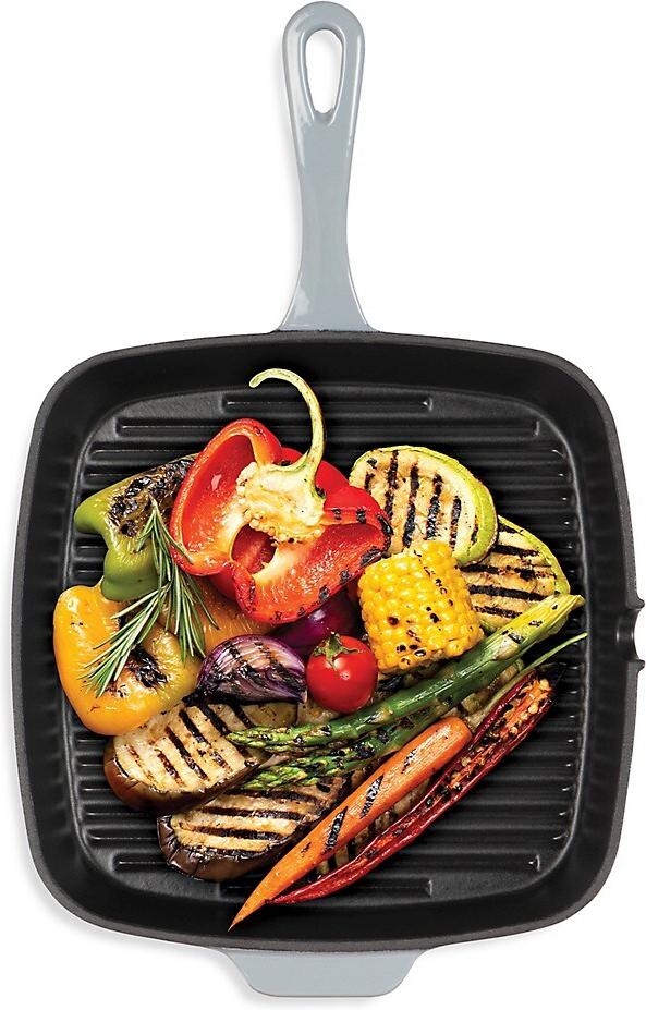 Cuisinart - 9.25" Square Grill Pan Misty Grey - CI30-23HMGYC - DISCONTINUED