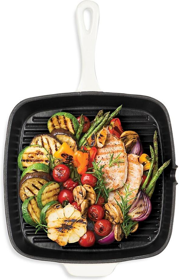 Cuisinart - 9.25" Square Grill Pan Pearl White - CI30-23HPWHC - DISCONTINUED