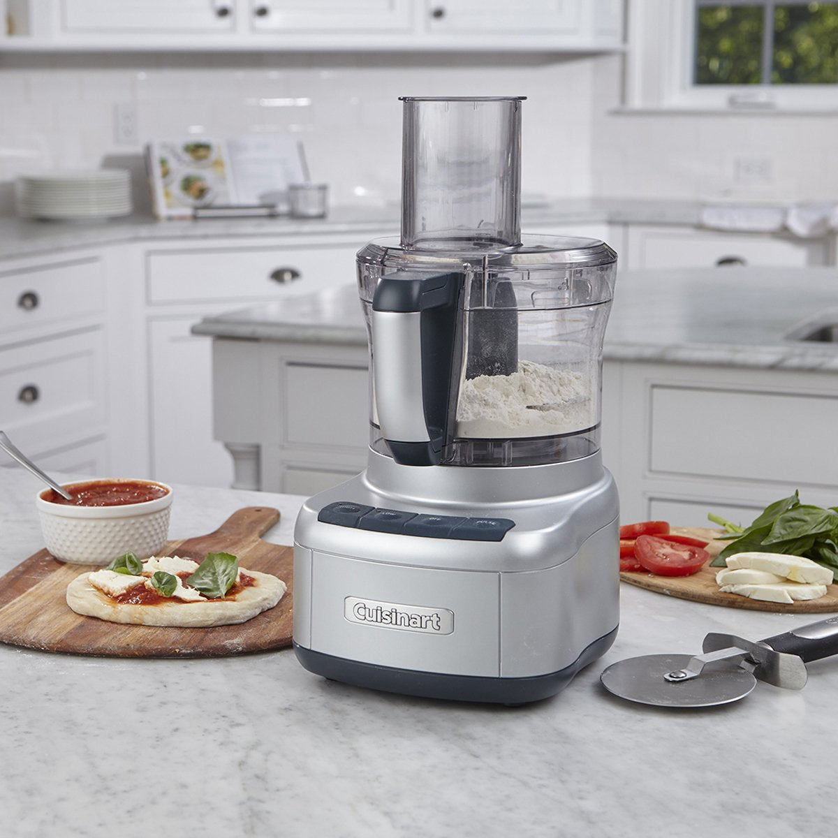 Cuisinart - Elemental 8-Cup Food Processor Brushed Stainless - FP-8SVEC