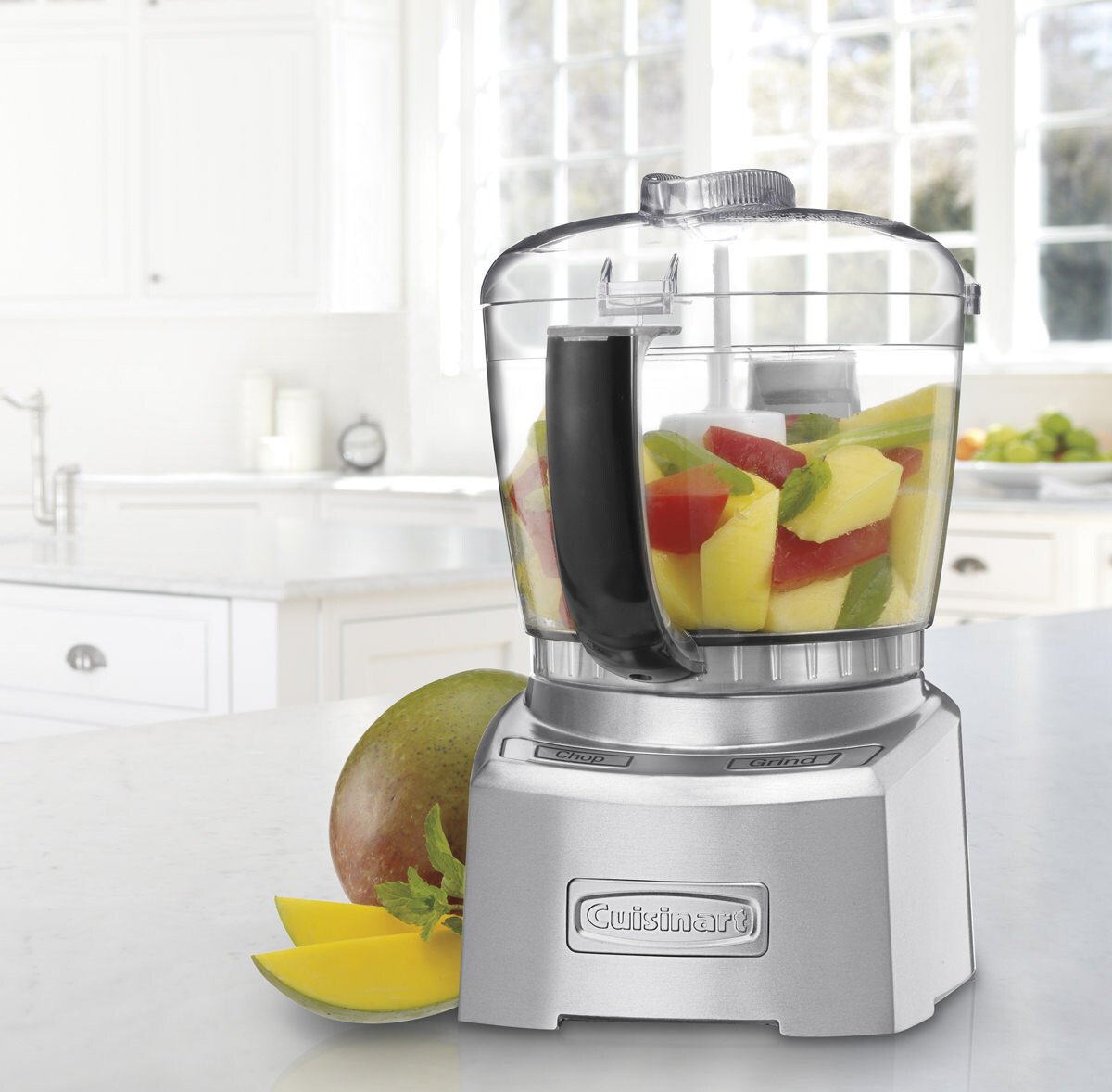 Cuisinart - Elite Collection 4-Cup (1 L) Brushed Stainless Chopper/Grinder - CH-4DCC