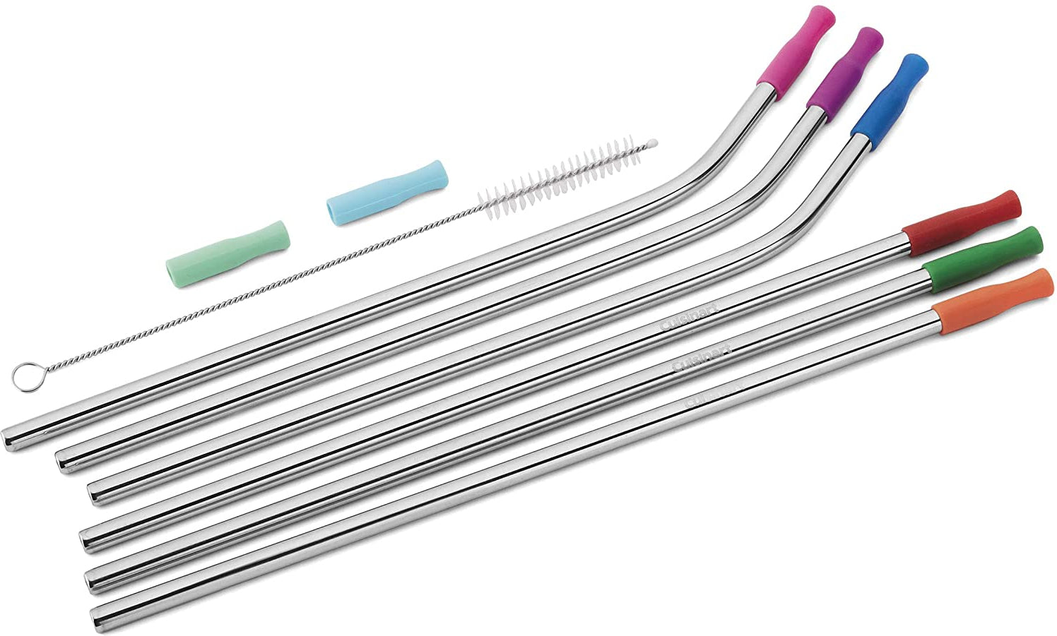 Cuisinart - Stainless Steel Straws With Silicone Tip - CTG-00-SSSMC