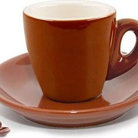 Cuisinox - 2oz Espresso Cup Brown Porcelain, Pack of 4 (60ml) - CUP466BR