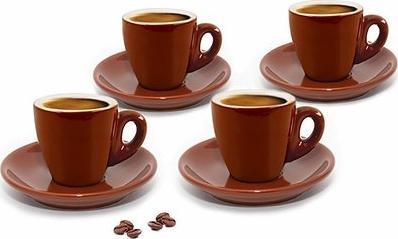 Cuisinox - 2oz Espresso Cup Brown Porcelain, Pack of 4 (60ml) - CUP466BR
